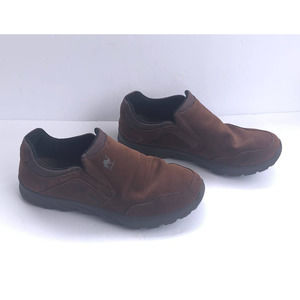 Camel Crown Brown Suede Leather Slip‎ On Casual Shoe Mens Loafer Size 9.5